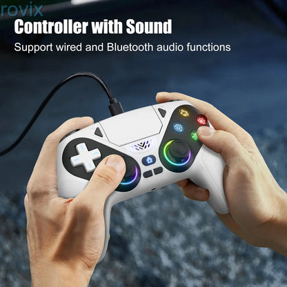 PS5 Wireless Controller Pro – Anti-Drift, Dual Vibration, RGB Lights, Programmable Buttons, Fast Charging