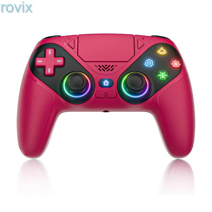 PS5 Wireless Controller Pro – Anti-Drift, Dual Vibration, RGB Lights, Programmable Buttons, Fast Charging