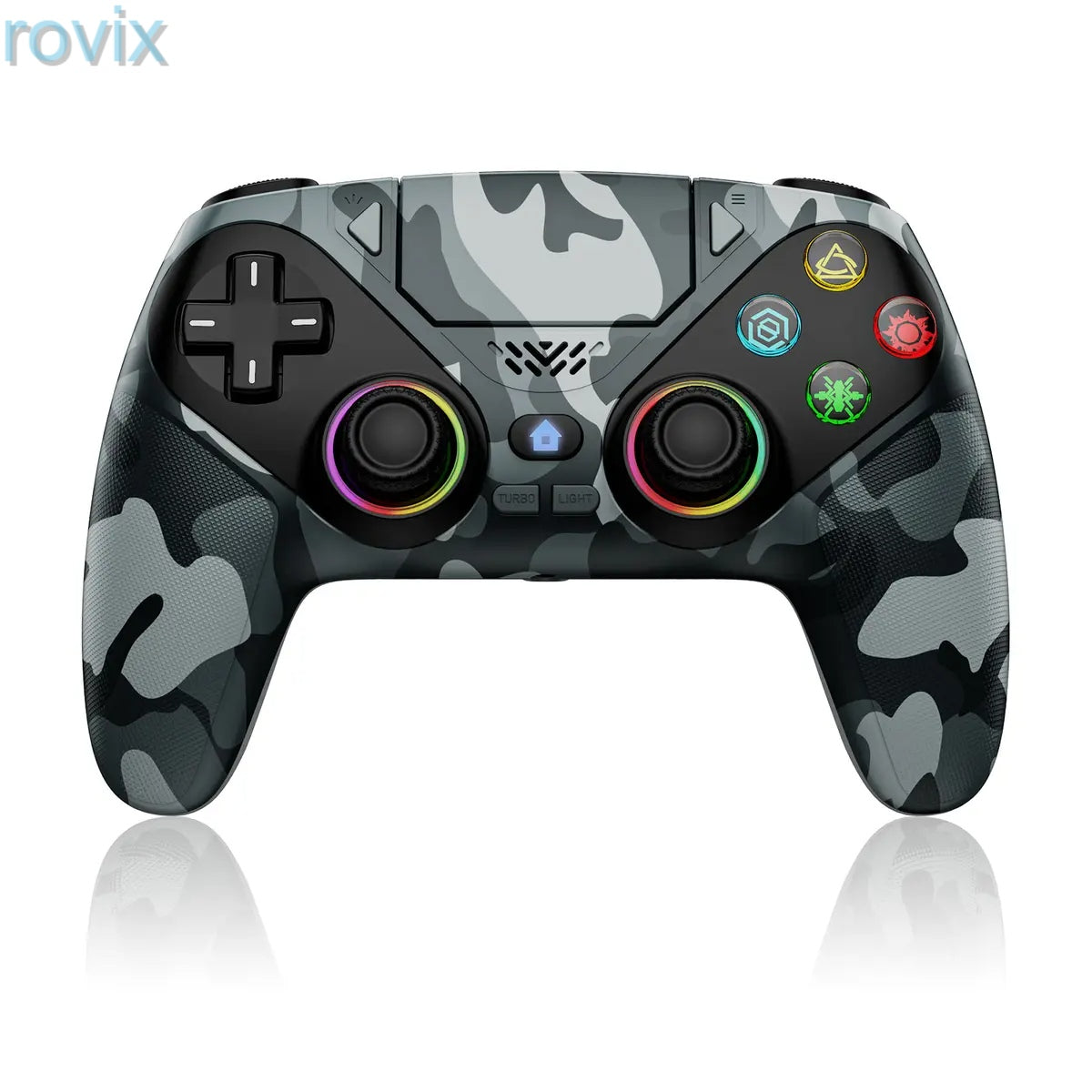 PS5 Wireless Controller Pro – Anti-Drift, Dual Vibration, RGB Lights, Programmable Buttons, Fast Charging